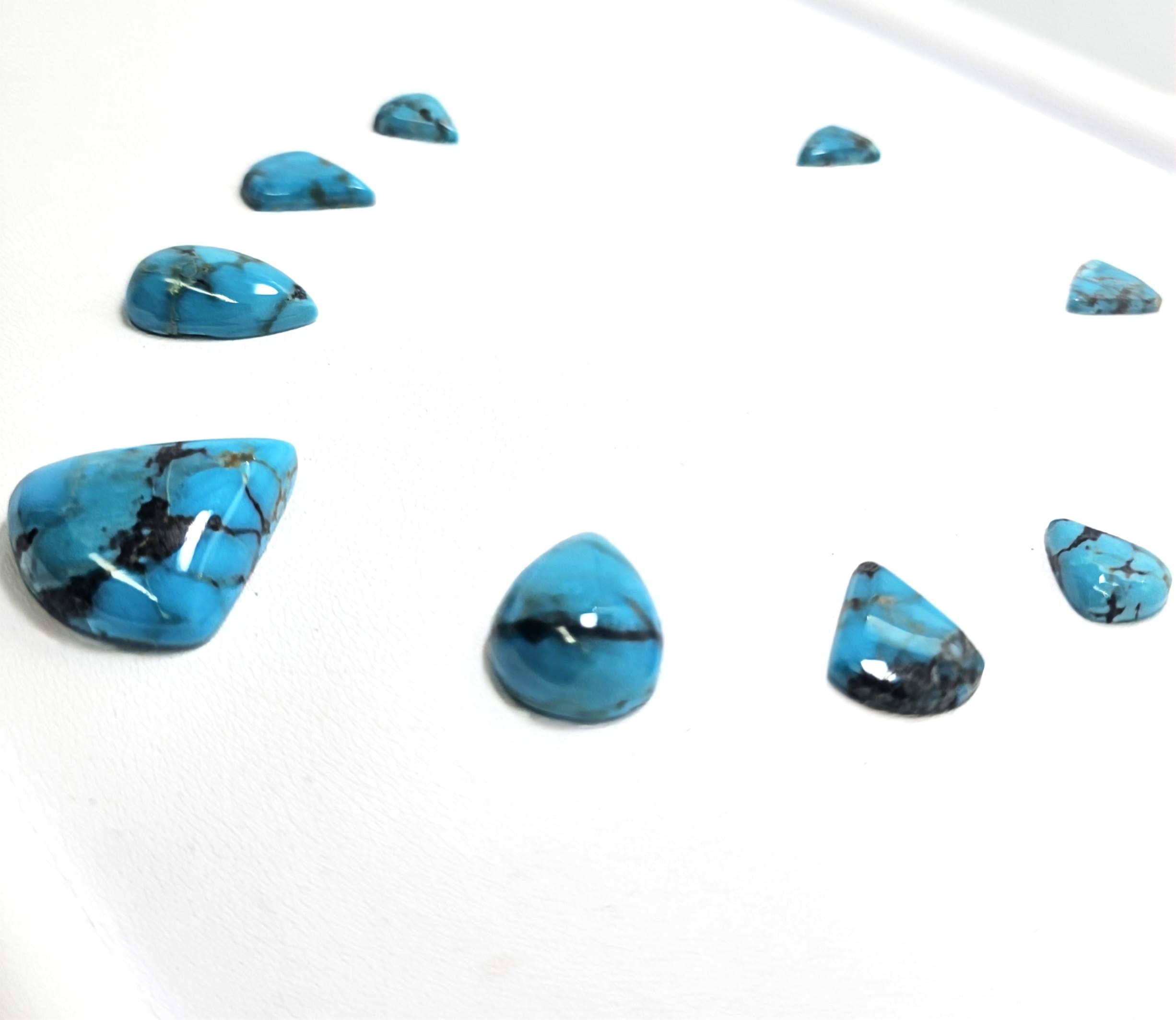 Blue Thunder Turquoise — Cab Set view 2