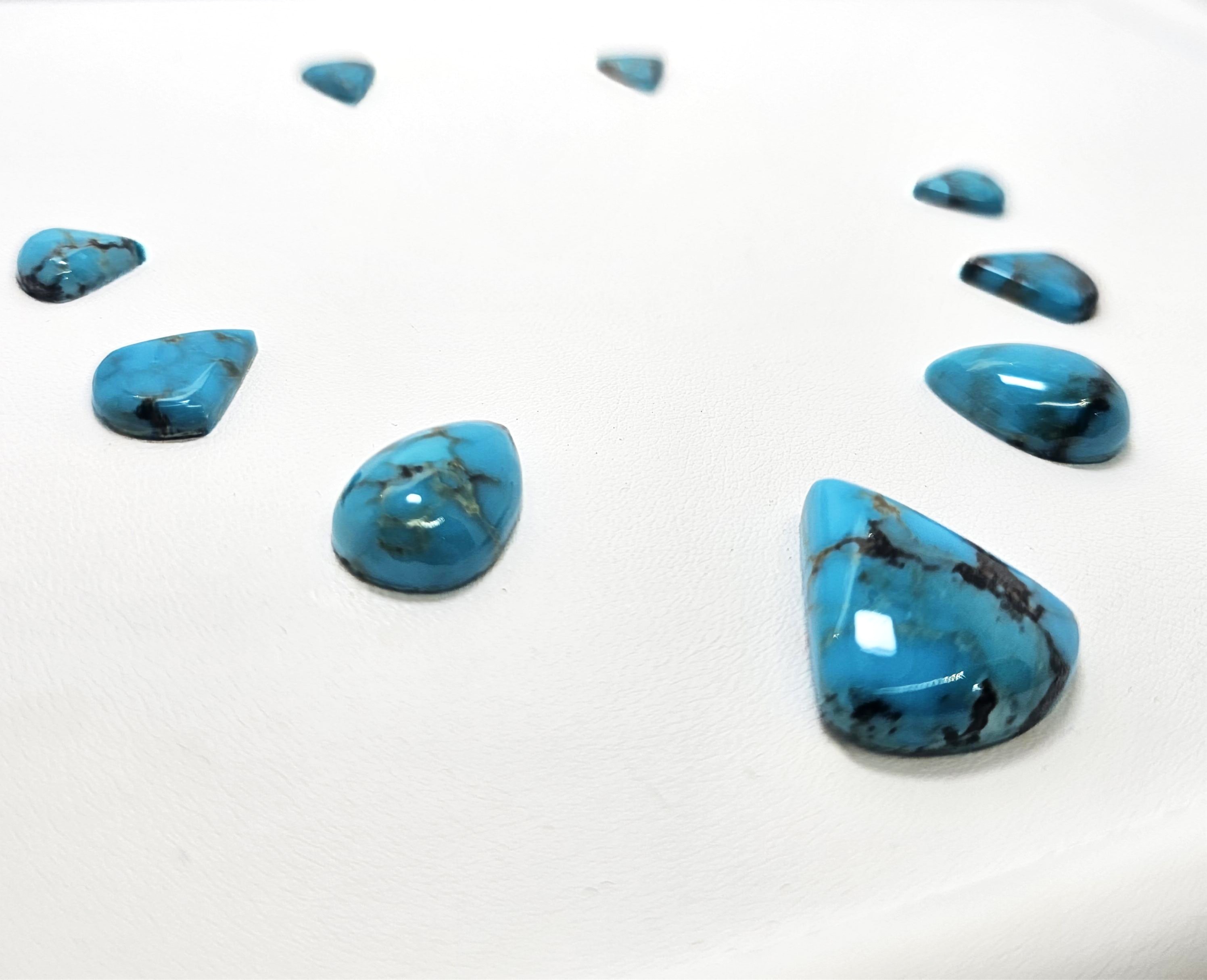 Blue Thunder Turquoise — Cab Set view 3
