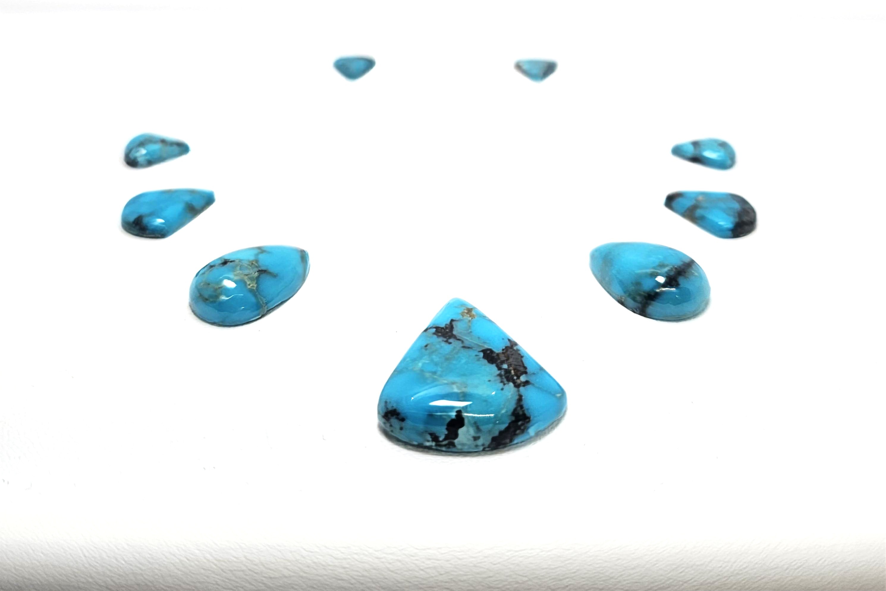 Blue Thunder Turquoise — Cab Set view 4